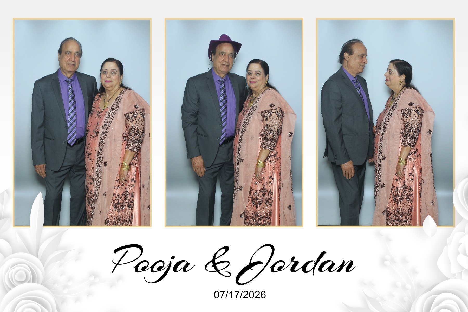 Pooja & Jordan | View more photos from the event at gallery.myselfiemirror.ca/u/romanmyselfiemirrorca/Pooja-Jordan