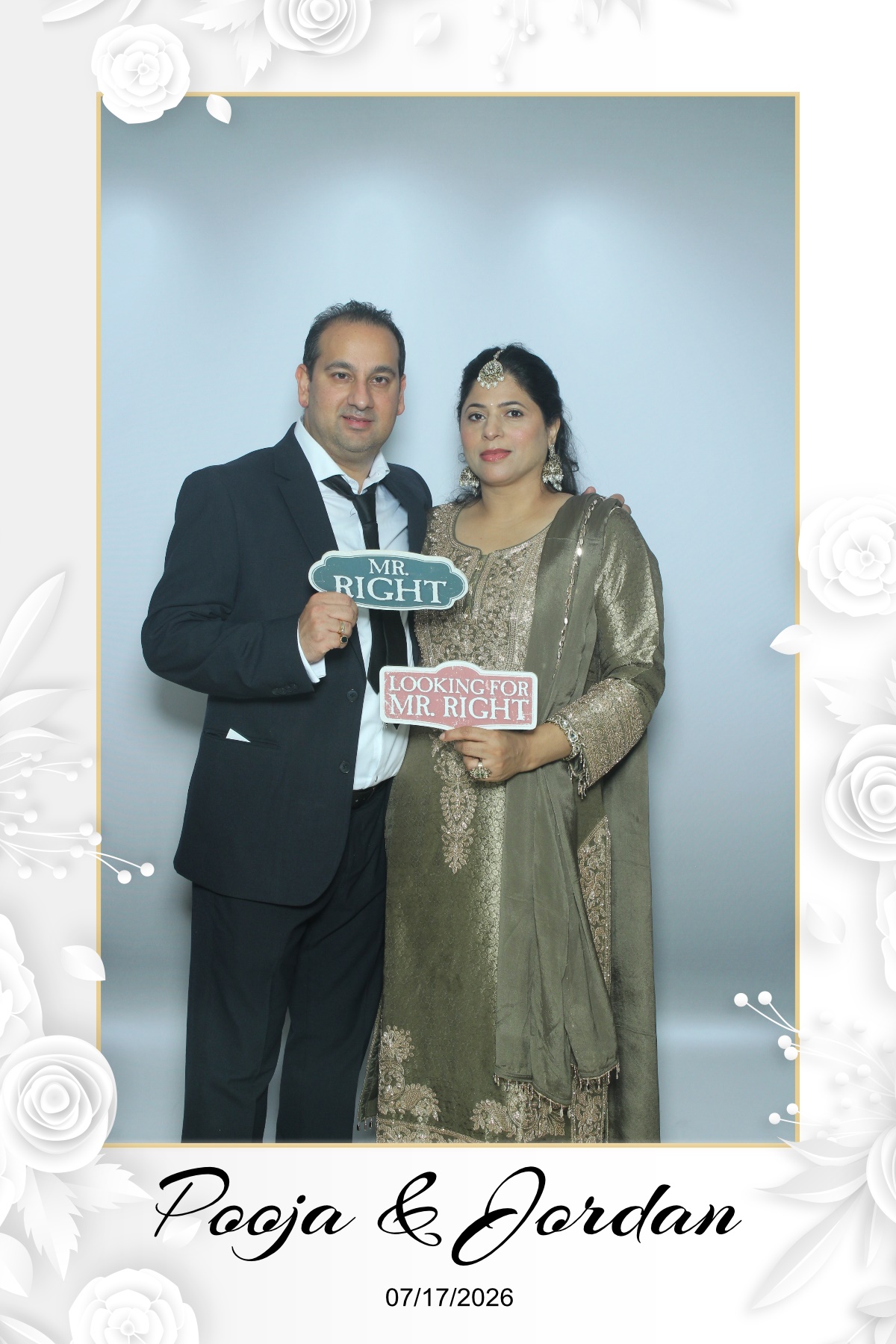Pooja & Jordan | View more photos from the event at gallery.myselfiemirror.ca/u/romanmyselfiemirrorca/Pooja-Jordan