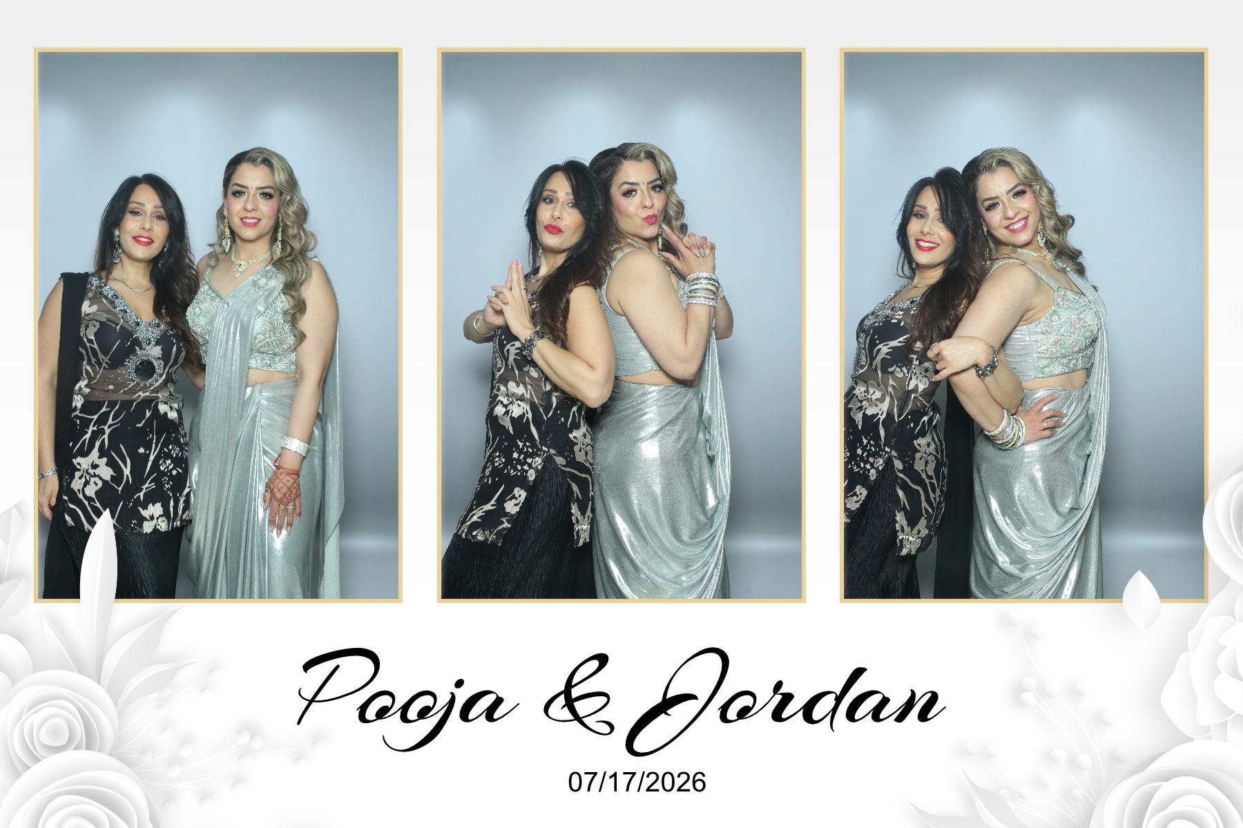 Pooja & Jordan | View more photos from the event at gallery.myselfiemirror.ca/u/romanmyselfiemirrorca/Pooja-Jordan