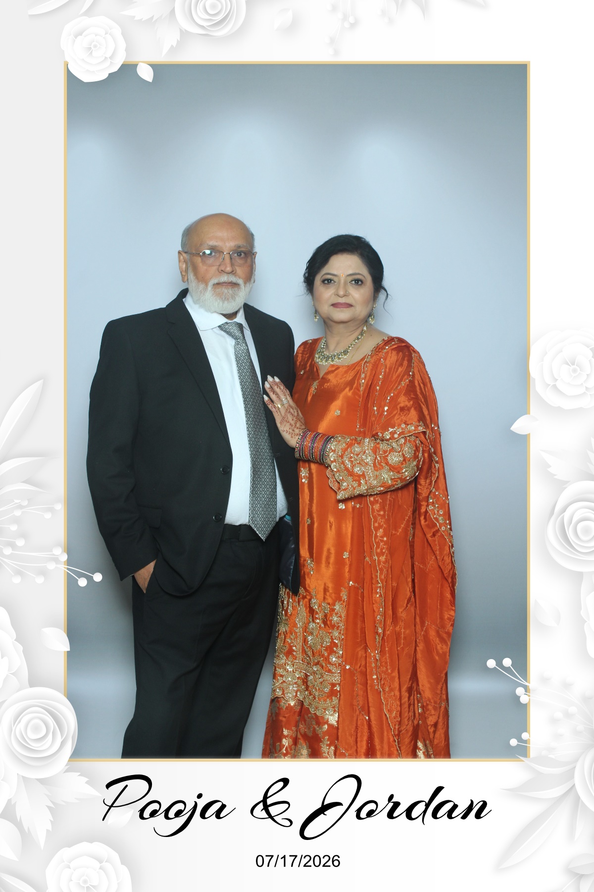 Pooja & Jordan | View more photos from the event at gallery.myselfiemirror.ca/u/romanmyselfiemirrorca/Pooja-Jordan