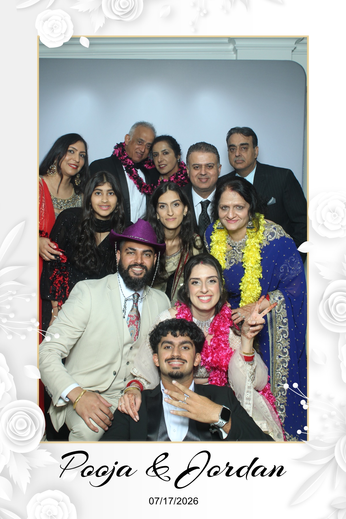 Pooja & Jordan | View more photos from the event at gallery.myselfiemirror.ca/u/romanmyselfiemirrorca/Pooja-Jordan