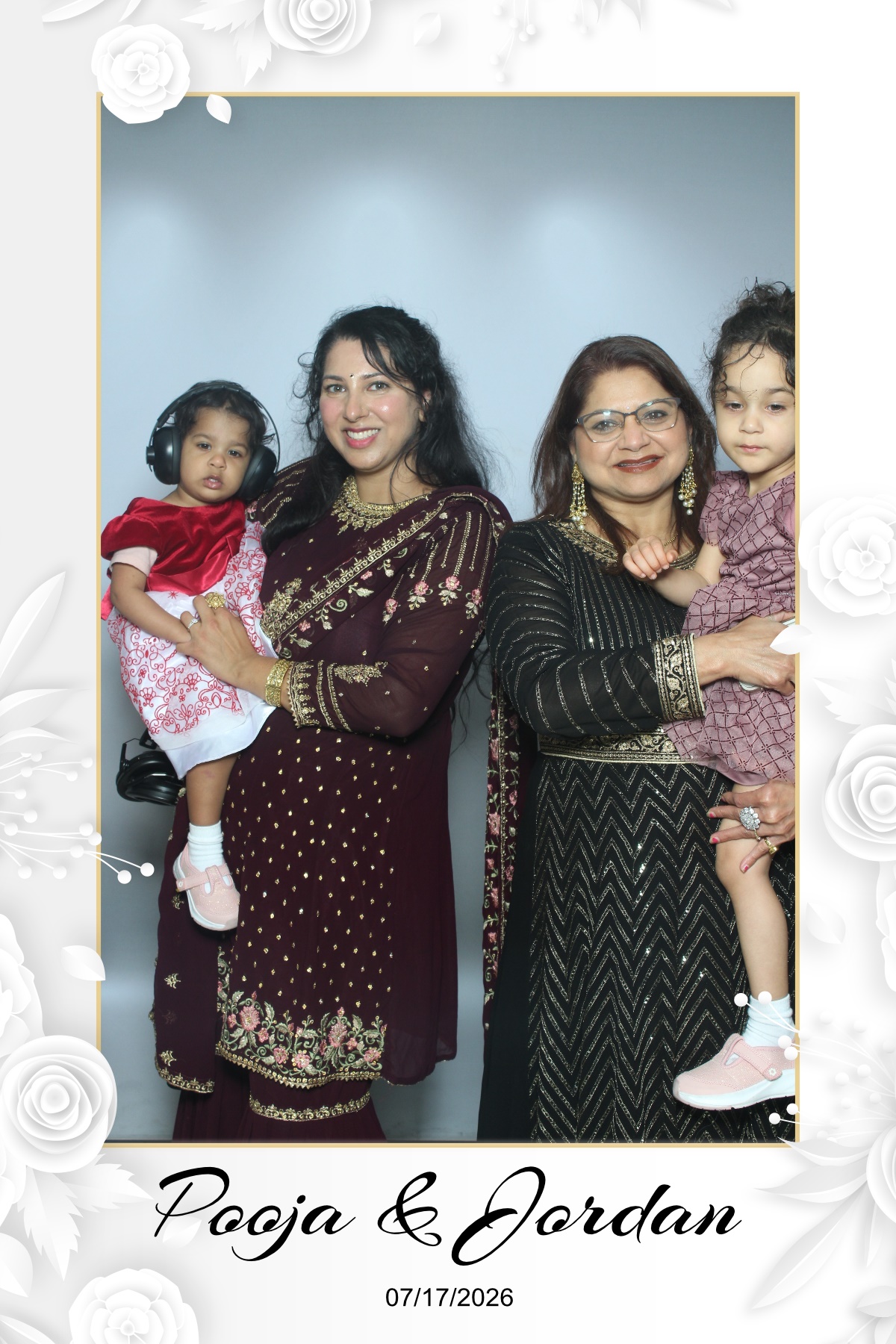 Pooja & Jordan | View more photos from the event at gallery.myselfiemirror.ca/u/romanmyselfiemirrorca/Pooja-Jordan