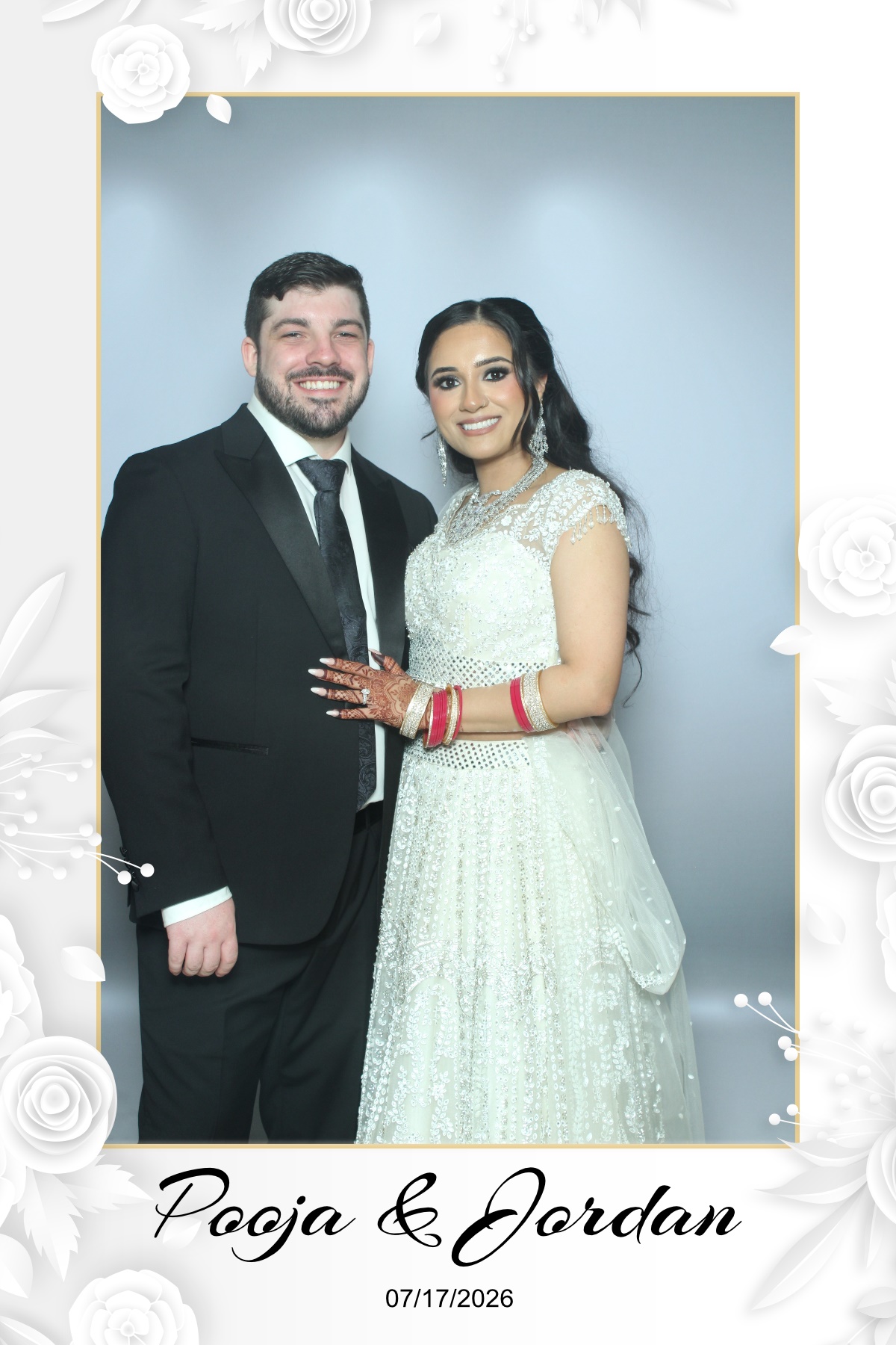 Pooja & Jordan | View more photos from the event at gallery.myselfiemirror.ca/u/romanmyselfiemirrorca/Pooja-Jordan