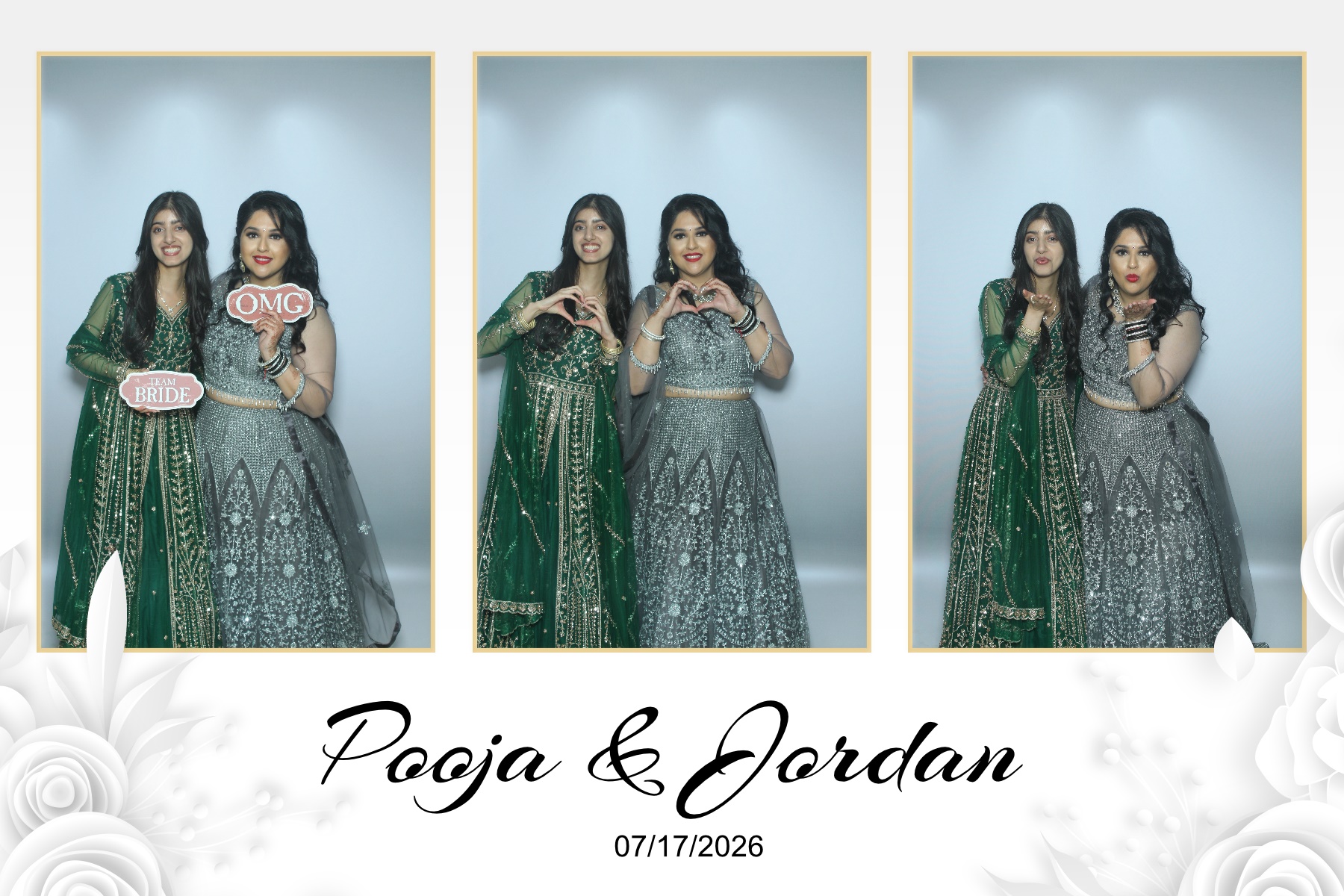 Pooja & Jordan | View more photos from the event at gallery.myselfiemirror.ca/u/romanmyselfiemirrorca/Pooja-Jordan