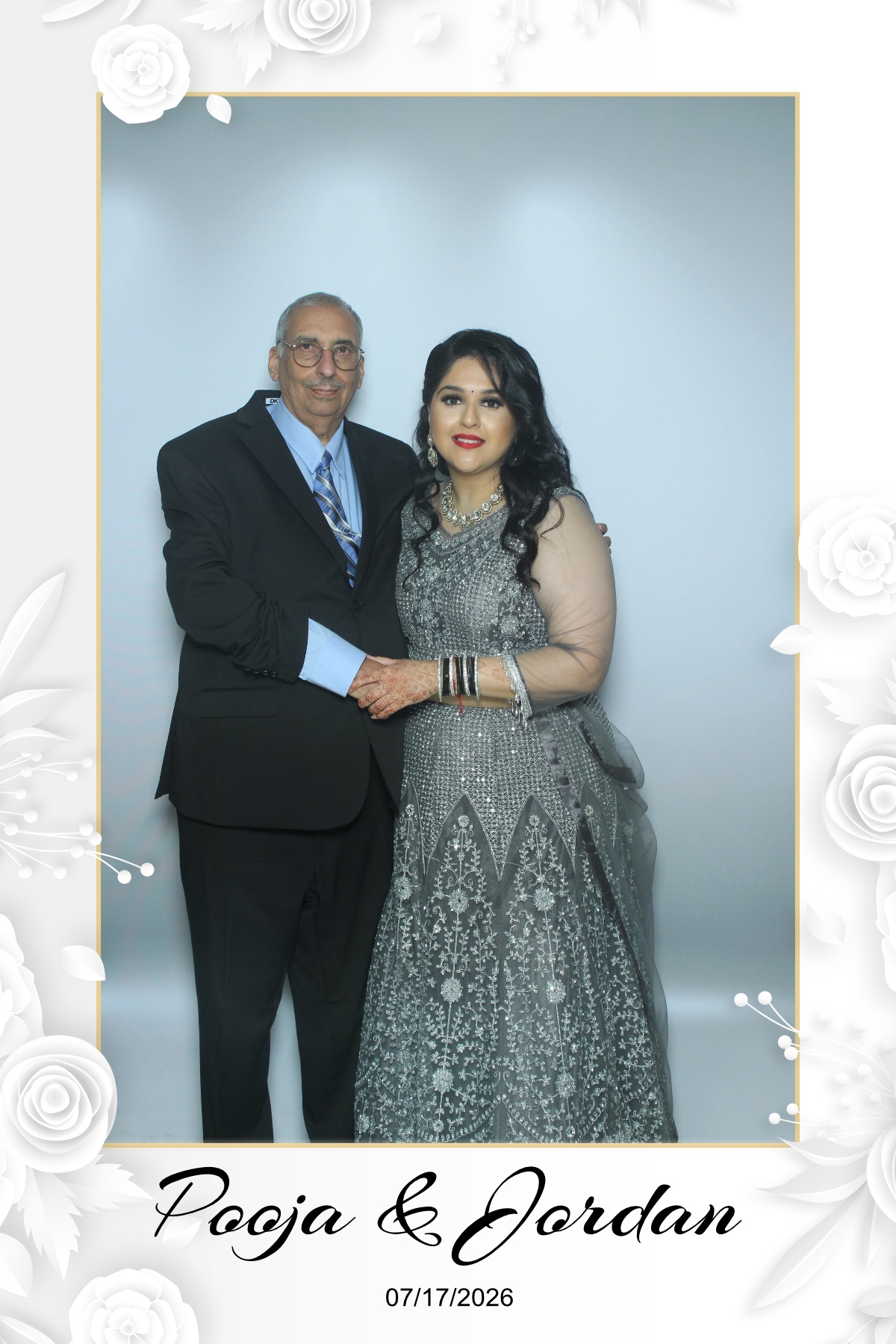 Pooja & Jordan | View more photos from the event at gallery.myselfiemirror.ca/u/romanmyselfiemirrorca/Pooja-Jordan