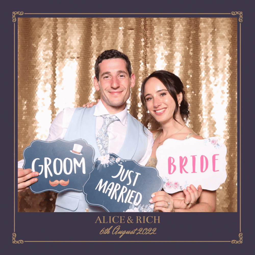 Euridge Manor Photo Booth Hire for Alice & Rich