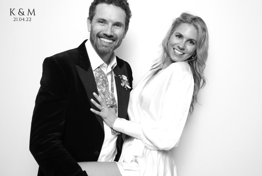 Kathryn and Matthew's Somerset Photo Booth Hire at Babington House