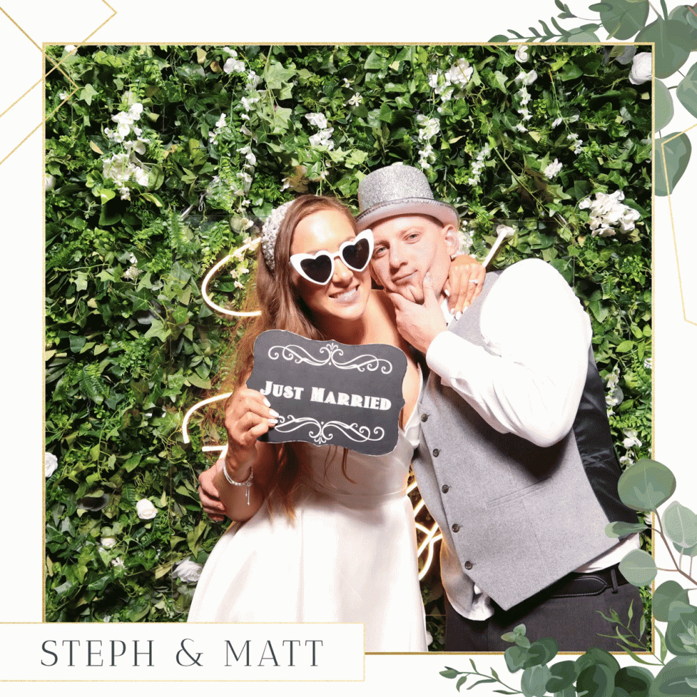 Photo Booth Hire at Coombe Lodge for Steph & Matt's Somerset Wedding