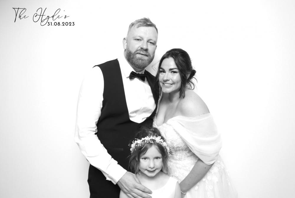 Black and White Photo Booth Hire at Moxhull Hall in Birmingham