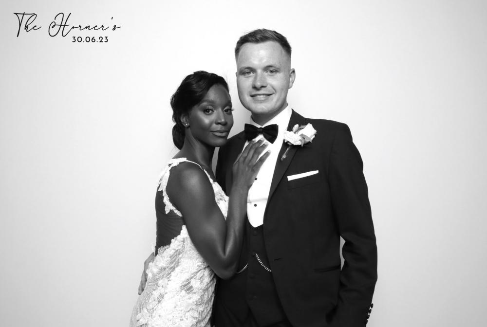 Black and White Kardashian Style Photo Booth Hire