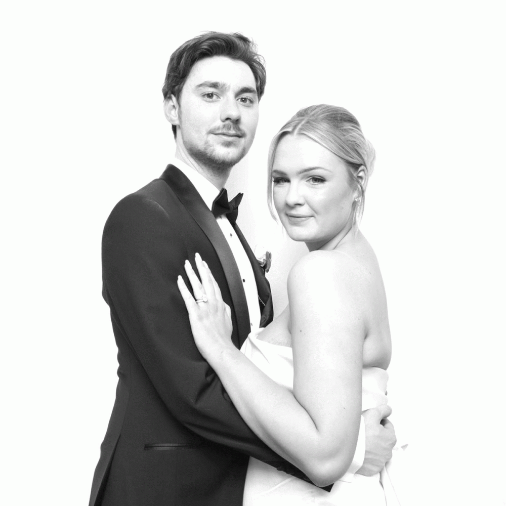 Black & White Photo Booth Hire at Pembroke Lodge in Richmond, London
