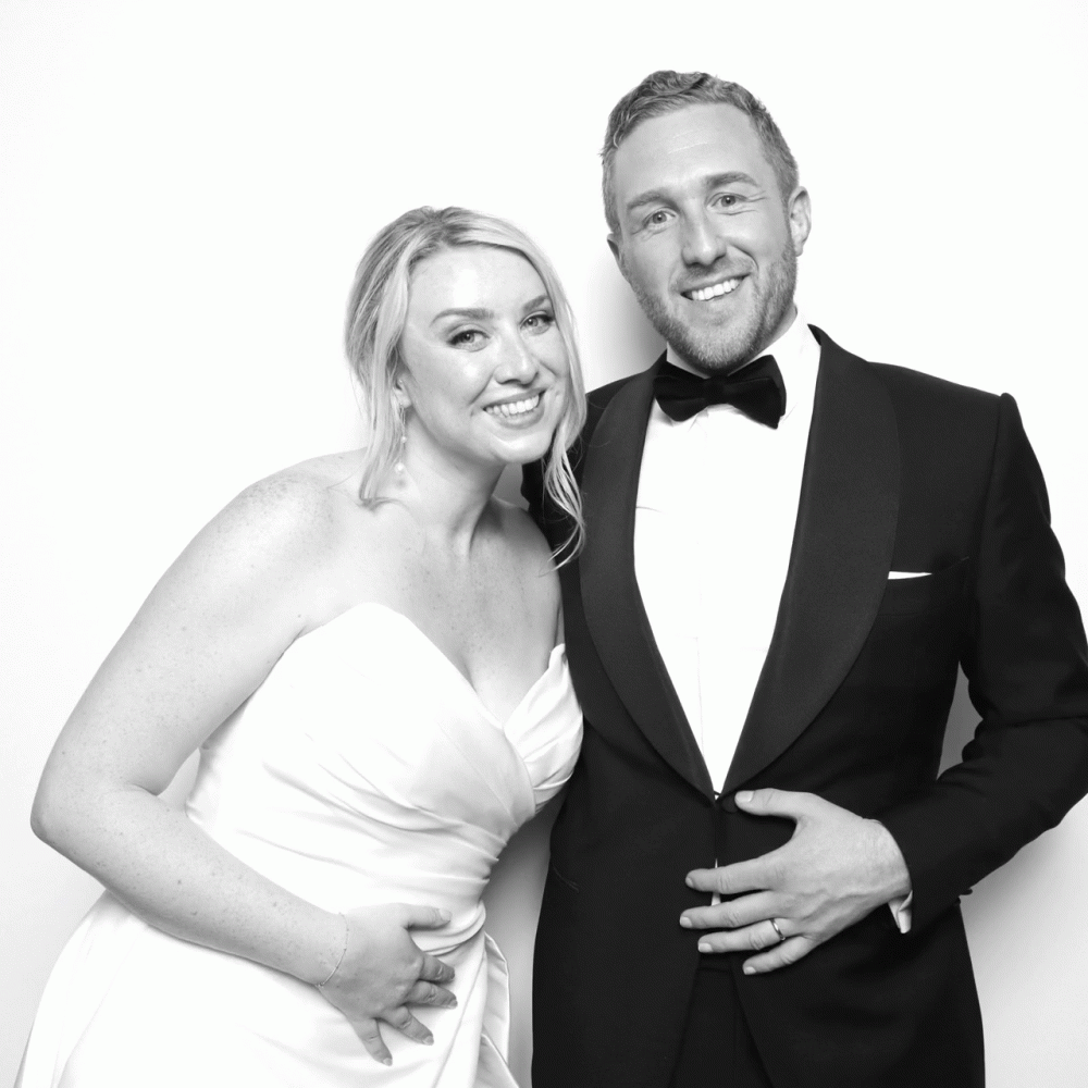 Black and White Photo Booth Hire at Coombe Lodge, Blagdon